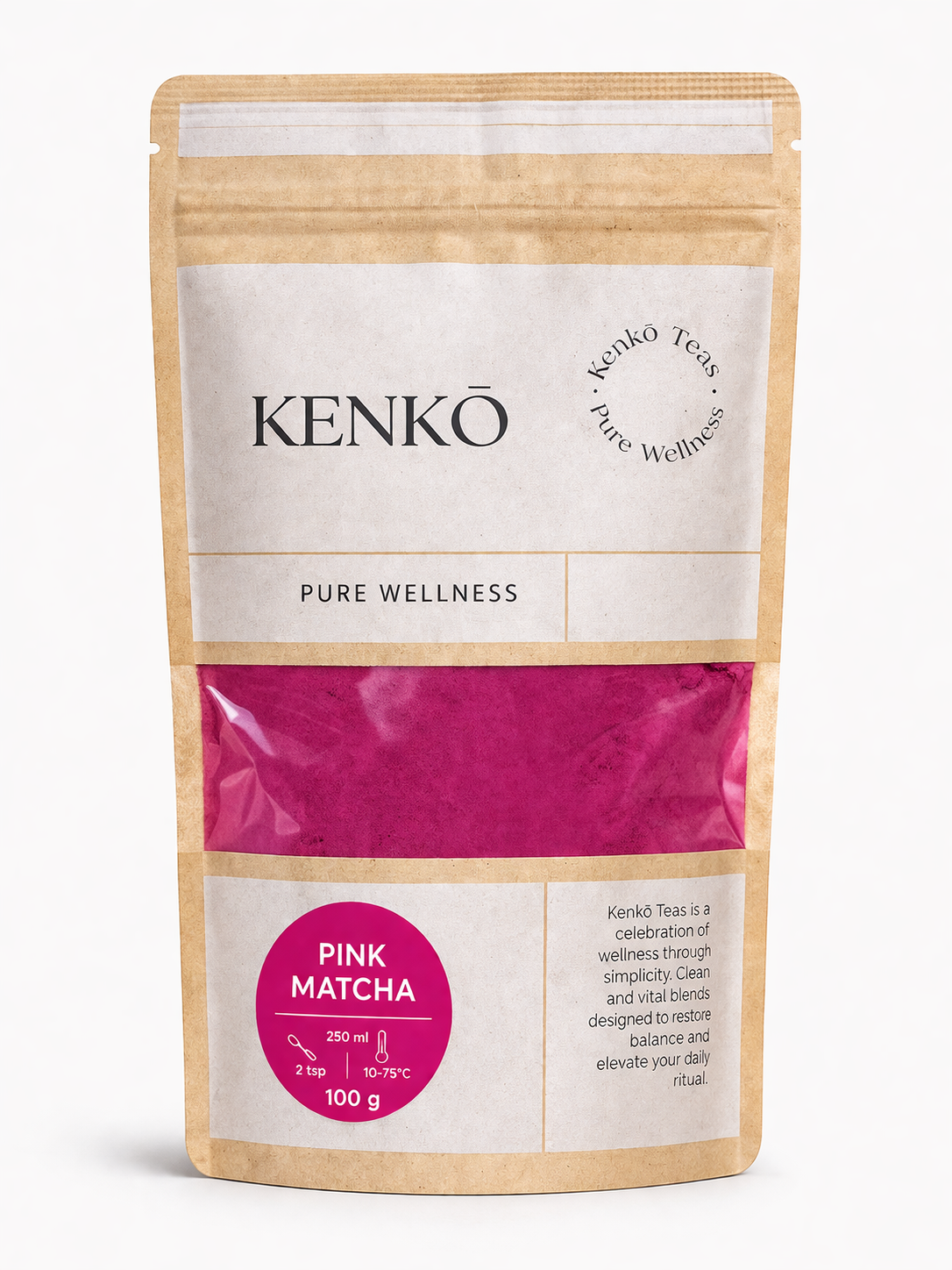 Kenko Pink Matcha tea pouch